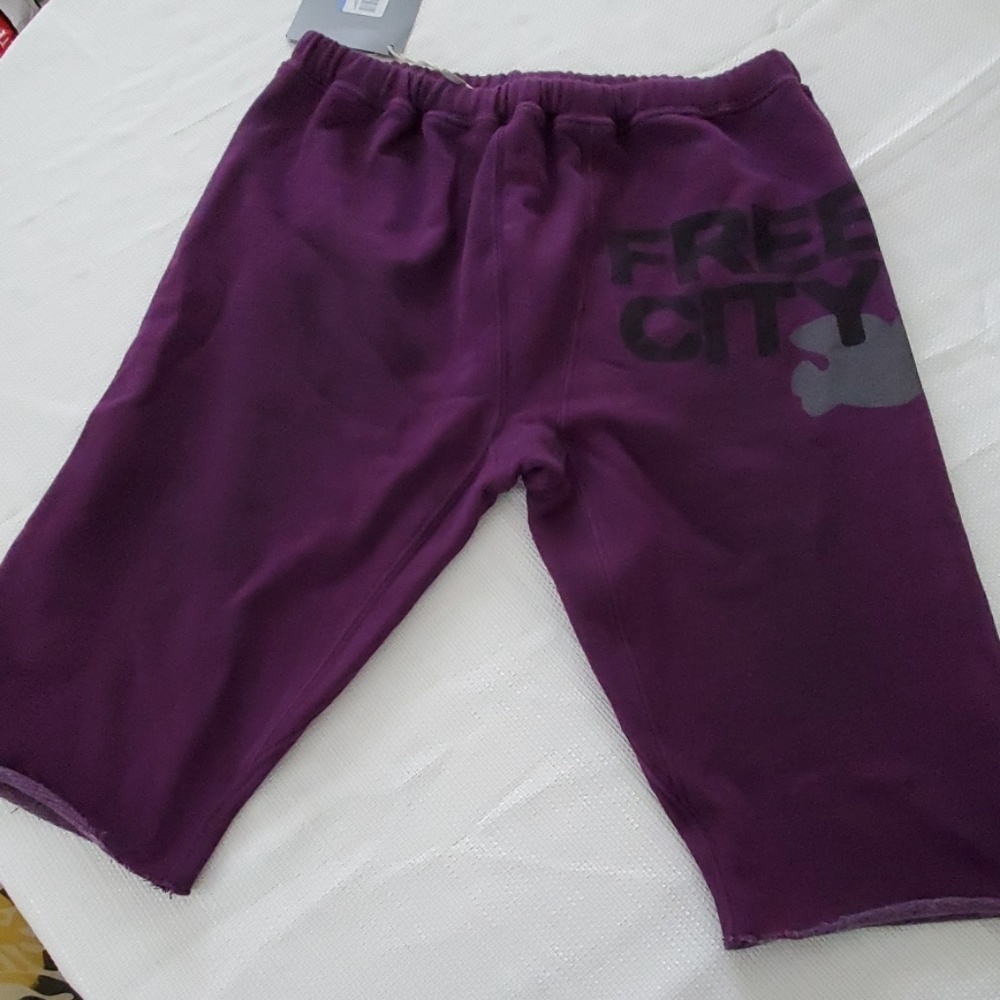 Nwt free city raw cropped crop shorts